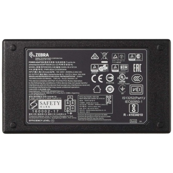 Блок питания Zebra PWR-BGA12V50W0WW черный
