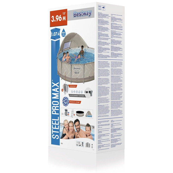 Бассейн каркасный Bestway 561FY, 396x396x107 см