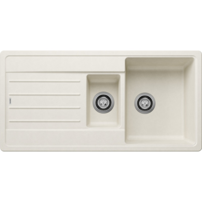 Кухонная мойка Blanco Legra 6S мягкий белый (527088) 100х50х19 см, искусственный гранит, тон мягкий белый