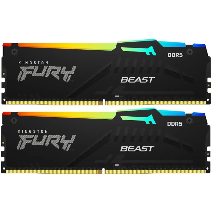 Модуль памяти Kingston Fury Beast RGB EXPO KF560C36BBE2AK2-32 DDR5 DIMM 32G KIT (2x16) 6000MHz CL36
