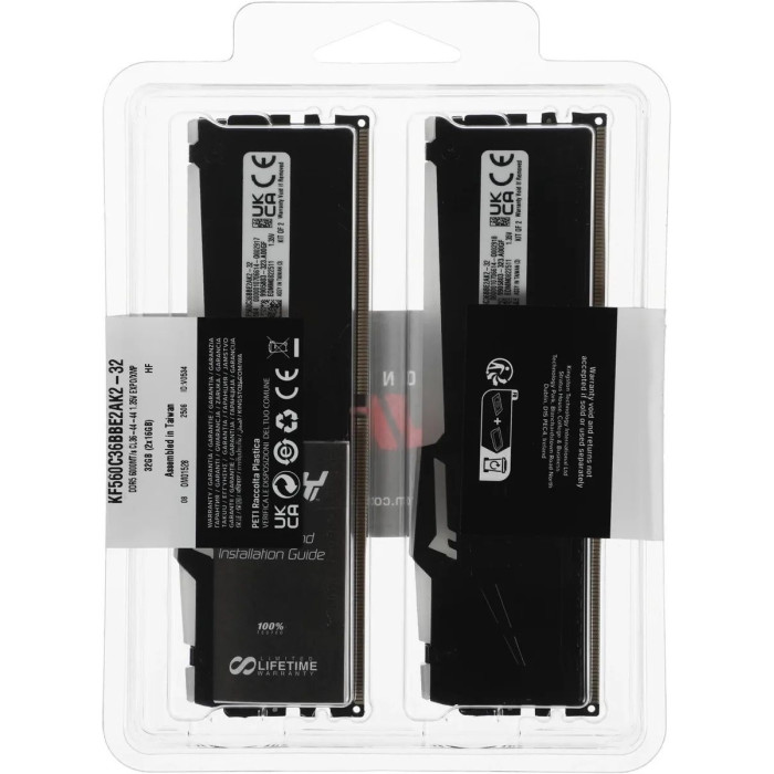 Модуль памяти Kingston Fury Beast RGB EXPO KF560C36BBE2AK2-32 DDR5 DIMM 32G KIT (2x16) 6000MHz CL36