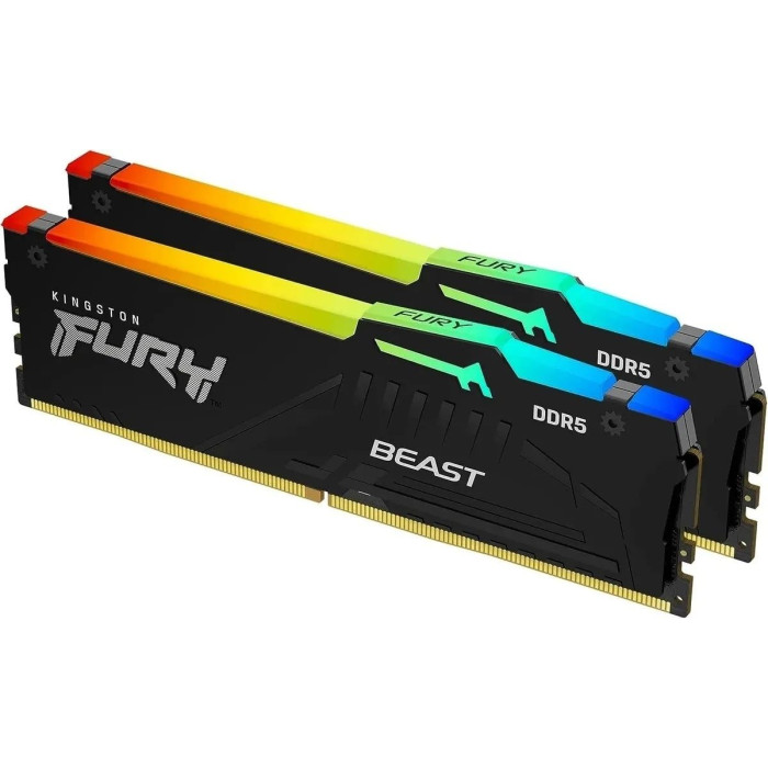 Модуль памяти Kingston Fury Beast RGB EXPO KF560C36BBE2AK2-32 DDR5 DIMM 32G KIT (2x16) 6000MHz CL36