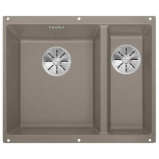 Кухонная мойка Blanco Subline 340/160-U LH серый беж (523556) 55.5х46х19 см, искусственный камень, тон серый беж