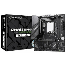 Материнская плата MaxSun Challenger B760M D5, LGA1700, 2xDDR5, 3xSATA, 2xM.2, HDMI+VGA, mATX