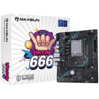 Материнская плата MaxSun MS-H610M 666 WIFI6 D5, LGA1700, 2xDDR5, PCIe4.0, HDMI+VGA, M.2, mATX