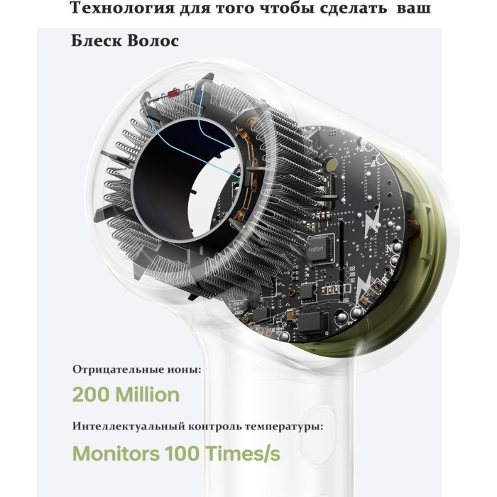 Laifen MINI green компактный фен 1100 Вт