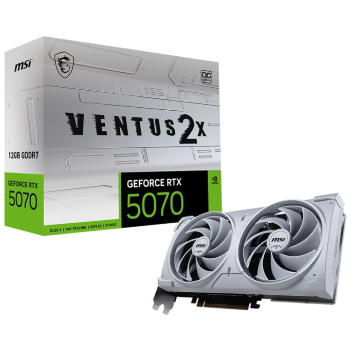 MSI GeForce RTX 5070 12G VENTUS 2X OC WHITE 12 Гб