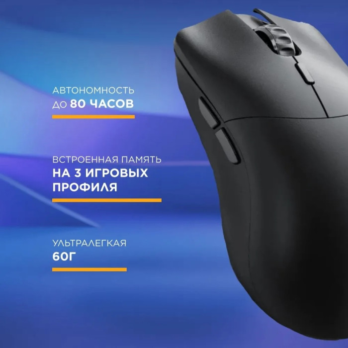 GLORIOUS Model D 2 PRO GLO-MS-PDWV2-1K-B черный