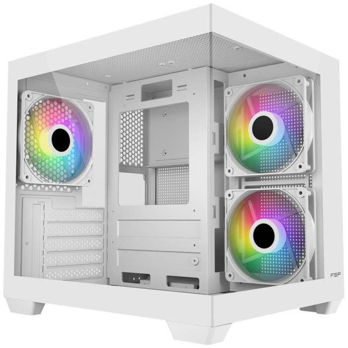 Case mATX midi tower FSP S140-WA, (без БП), white