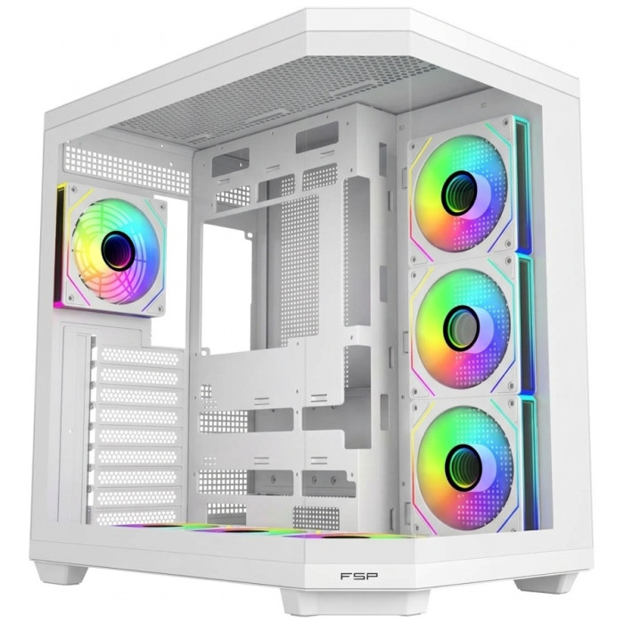 Case E-ATX midi tower FSP U580-WA, (без БП), White