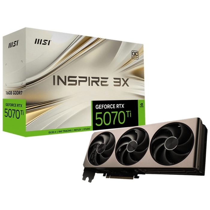 MSI GeForce RTX 5070 Ti 16G INSPIRE 3X OC 16 Гб