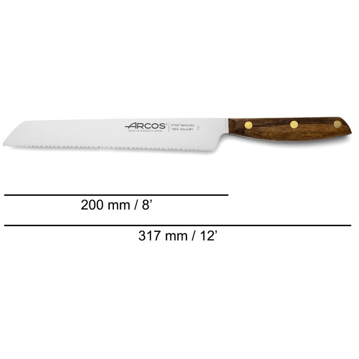 ARCOS для хлеба Nordika 166400, лезвие: нержавеющая сталь 1 шт