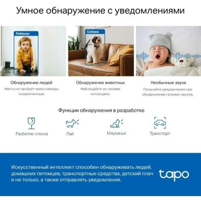 TP-LINK камера видеонаблюдения Tapo C220, 4 Мпикс расширение 2560x1440