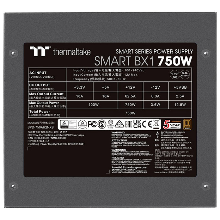 Thermaltake PS-SPD-0750NNFABE-4 750 Вт