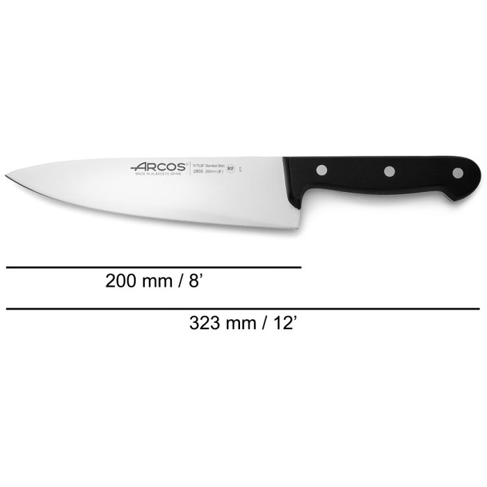 ARCOS поварской Universal Kitchen 280604, лезвие: нержавеющая сталь 1 шт