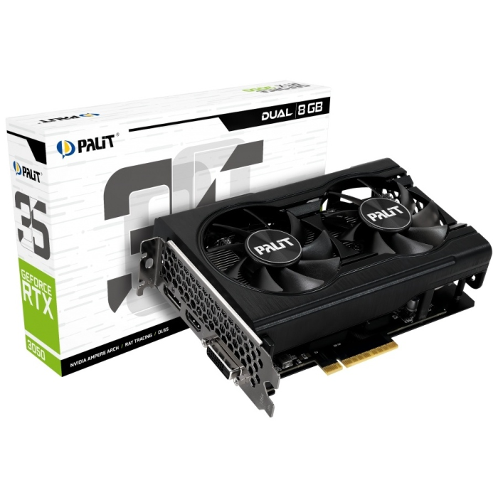 Palit GeForce RTX 3050 Dual NE63050018P1-1070D 8 ГБ