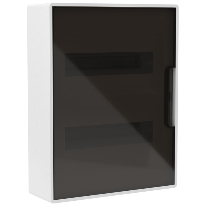 Щиток настенный FRAME белый DKC F24W1WD 24 модуля с тонированной дверцей