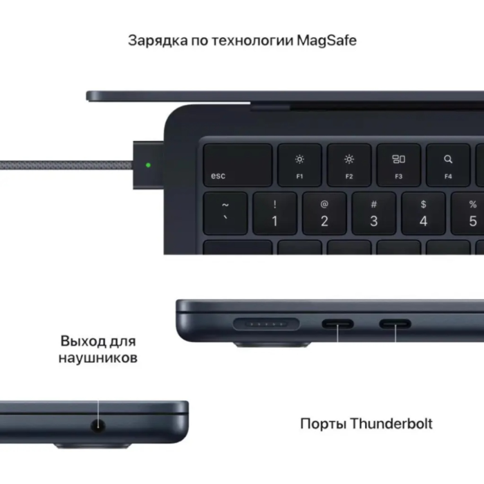 Apple MacBook Air 13 2024 13.6" / 24 Гб / SSD 512 Гб / macOS / MC8Q4RU/A