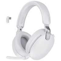 Bluetooth headphone AULA A500 WHITE, BT5.4/cable, white