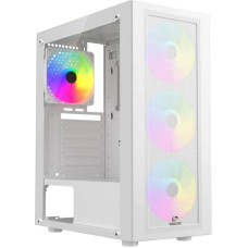 Корпус Wintek Magic L204-W-M TG, ATX/Micro ATX, USB1*3.0/1*2.0, 0.45mm, 4*12cm FRGB fan, White