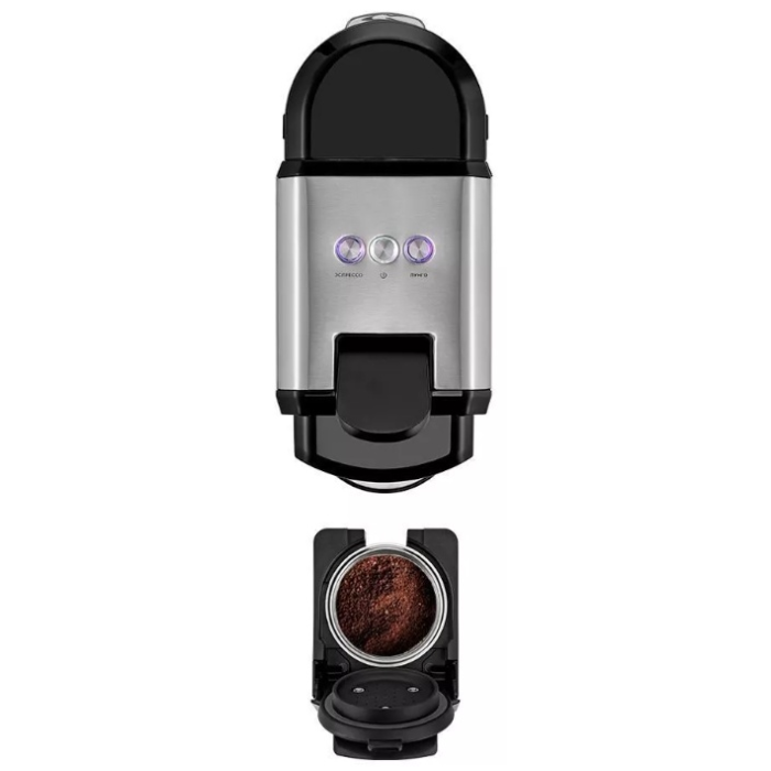 Кофеварка Kitfort КТ-7192 серый, черный