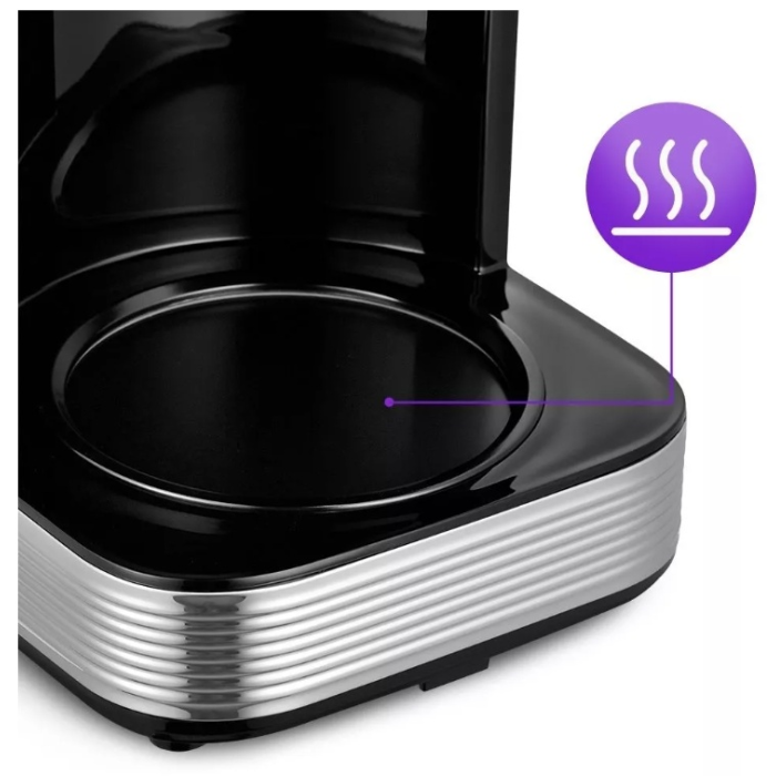 Кофеварка Kitfort КТ-7222 серебристый