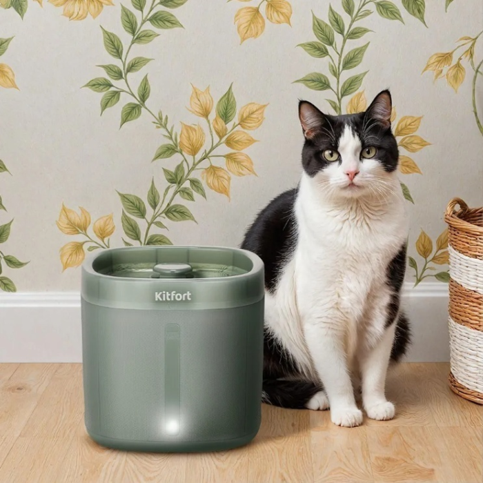 Поилка Kitfort КТ-6440 1000 мл зеленый