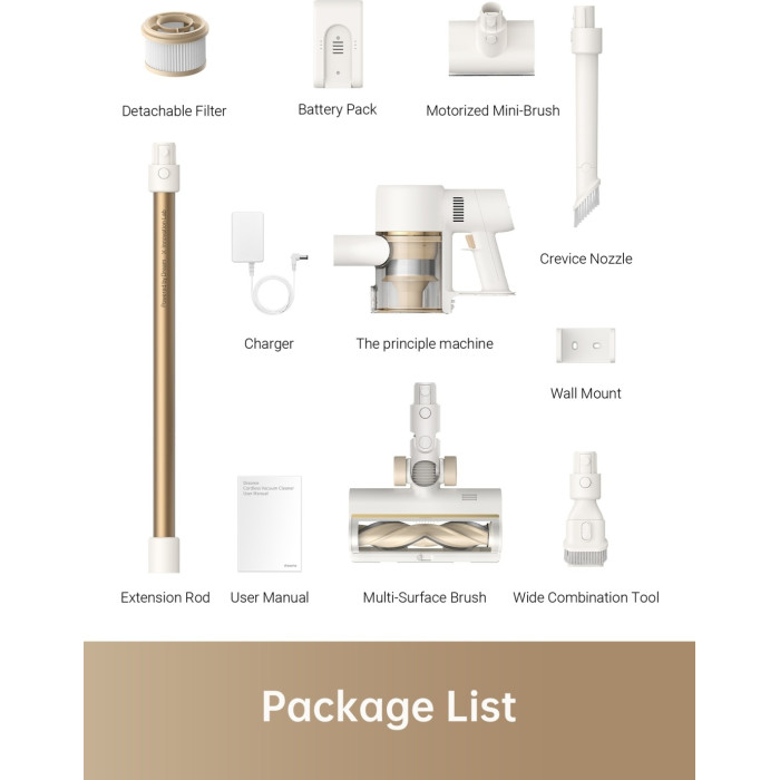 DREAME R10 белый, золотистый