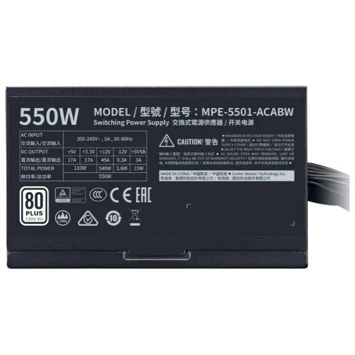 CoolerMaster MWE 550 White V2 MPE-5501-ACABW 550W