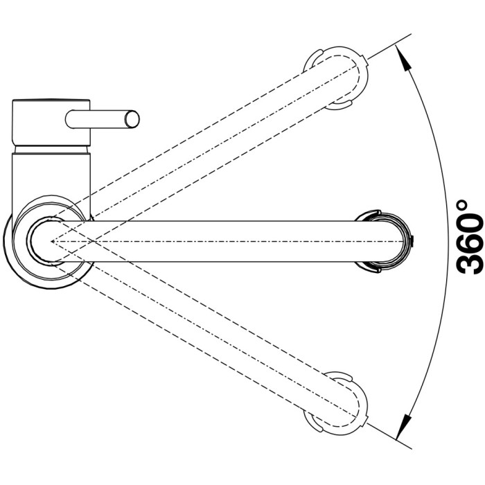 Смеситель для кухни (мойки) Blanco CATRIS-S FLEXO 525791 цвет черный, стальной, однозахватный