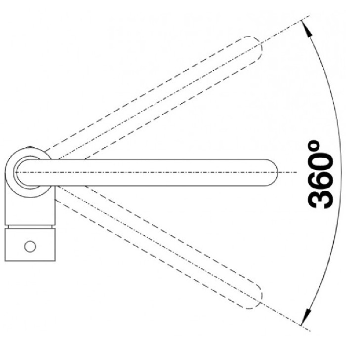 Смеситель для кухни (мойки) Blanco Mili 526665, однозахватный