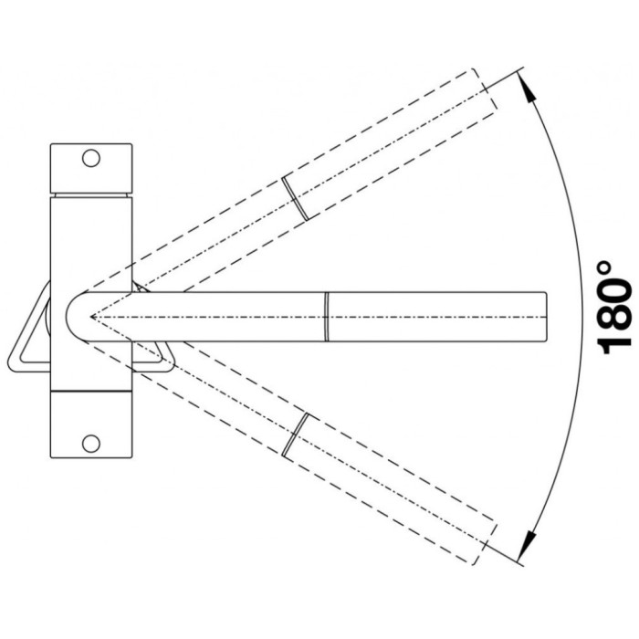 Смеситель для кухни (мойки) Blanco Fontas-S II HD 525207, двухзахватный
