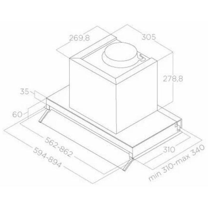 Elica Boxin Advance IX/A/90 серебристый