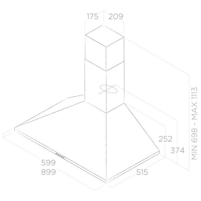 Elica TAMAYA RAIL ANBR/A/90 черный