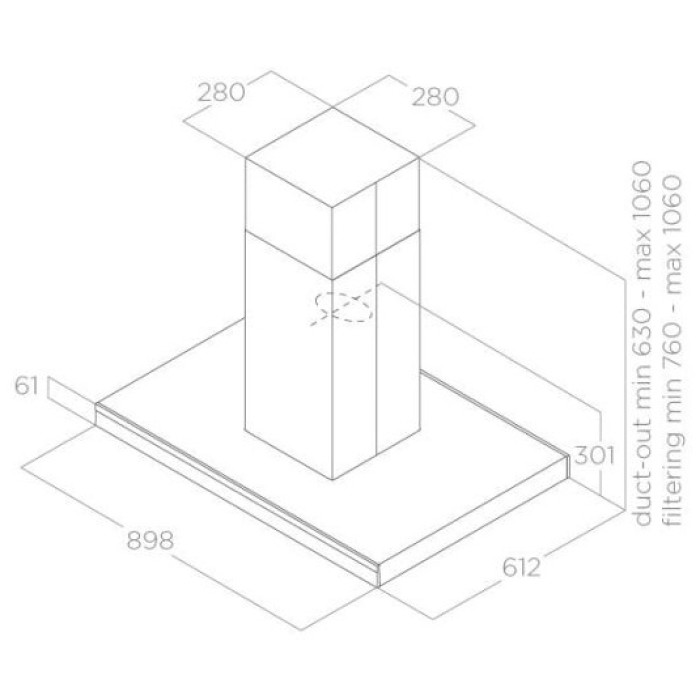 Elica Adele IS BL MAT/A/90 черный