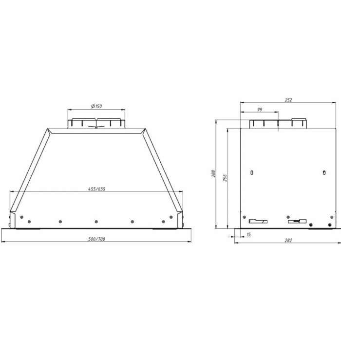 Franke VERA SS 52 черный, серебристый
