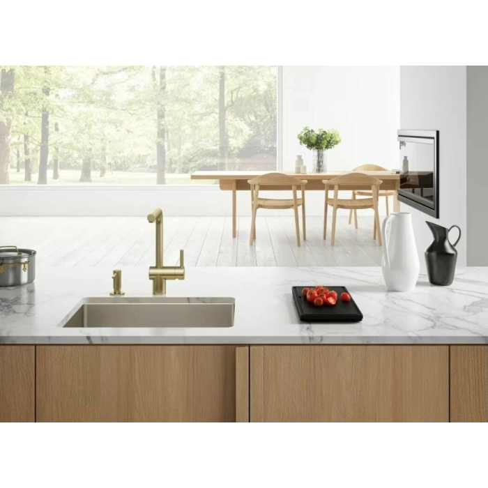 Смеситель для кухни (мойки) Franke FRANKE Atlas Neo сталь PVD золото (115.0681.241), однозахватный