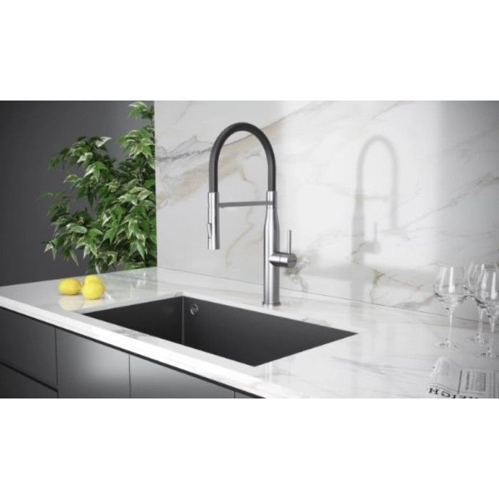 Смеситель для кухни (мойки) KuchenStern 406SS40, однозахватный