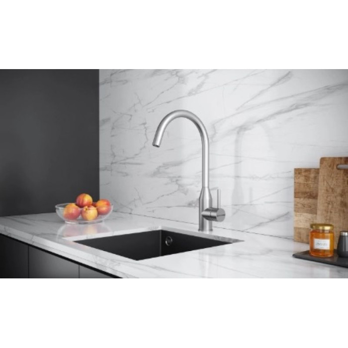 Смеситель для кухни (мойки) KuchenStern 408SS40, однозахватный