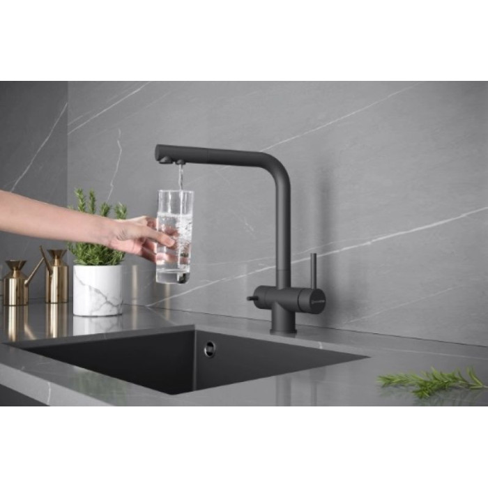 Смеситель для кухни (мойки) KuchenStern 400BL40, двухзахватный