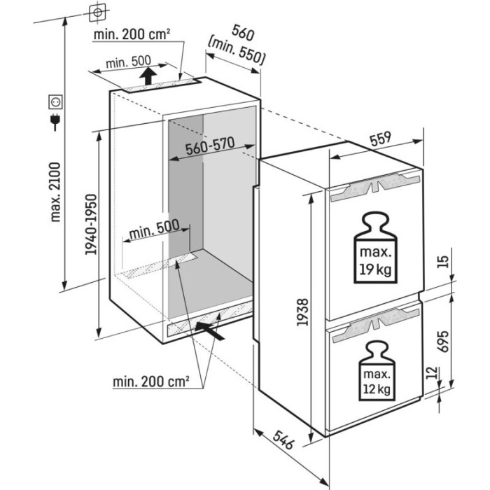 Liebherr ICNd 5603 белый