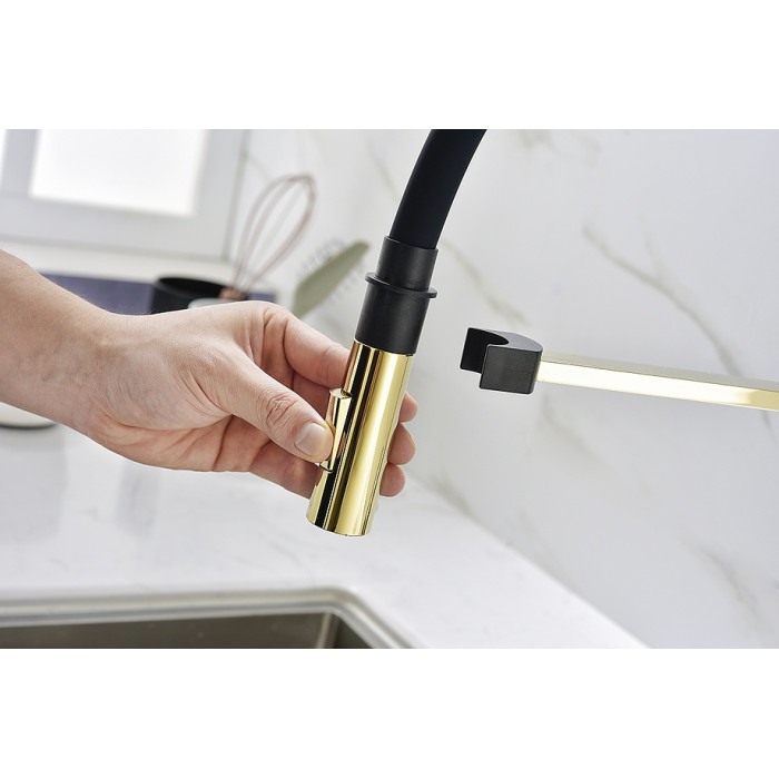 Смеситель для кухни (мойки) Paulmark Halt Ha214021-G, однозахватный