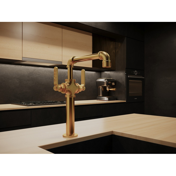 Смеситель для кухни (мойки) Paulmark Lo226006-G, однозахватный