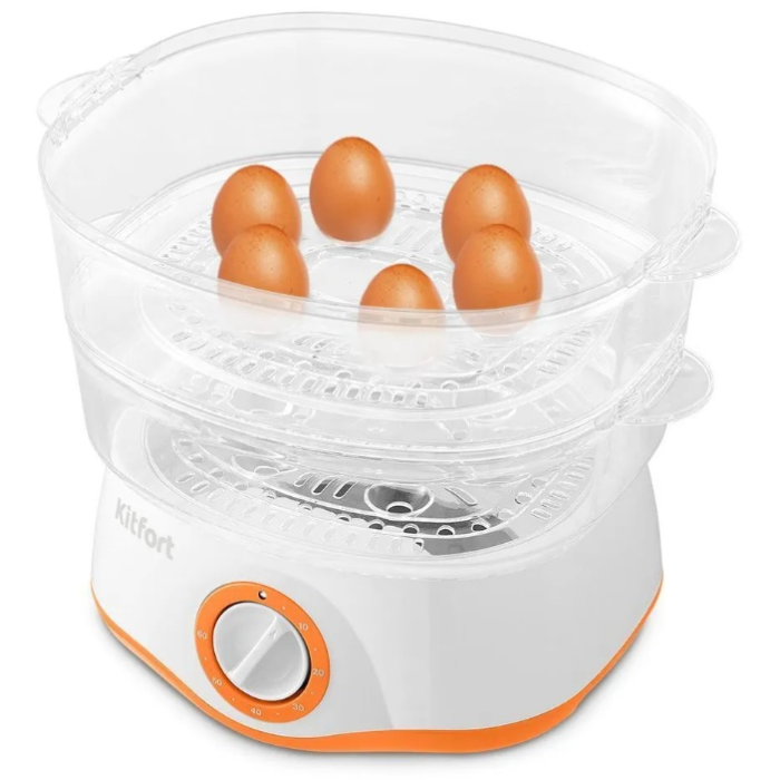 Kitfort KT-6452 4.27 л. белый, оранжевый