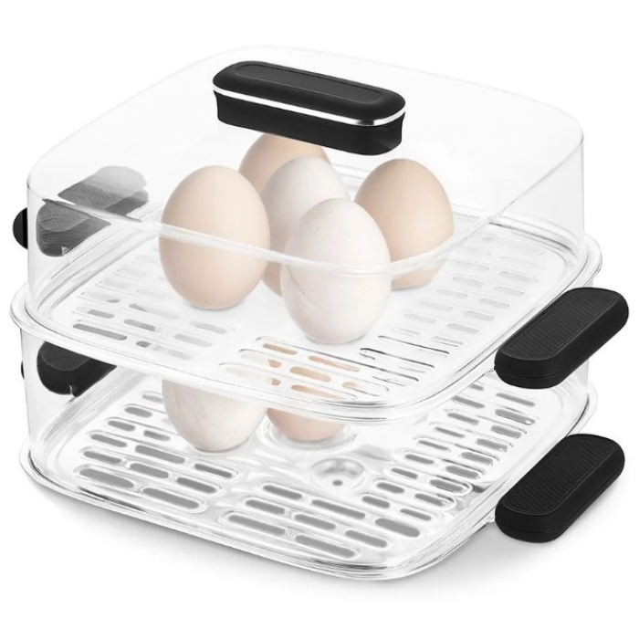 Пароварка Kitfort KT-6468 3.5 л. белый, черный, прозрачный