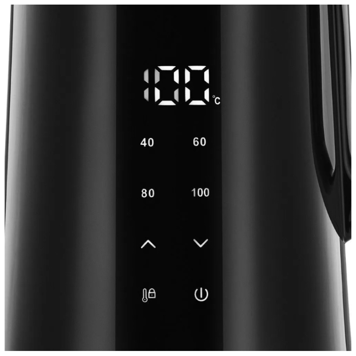 Электрочайник Kitfort KT-6703 черный, стальной