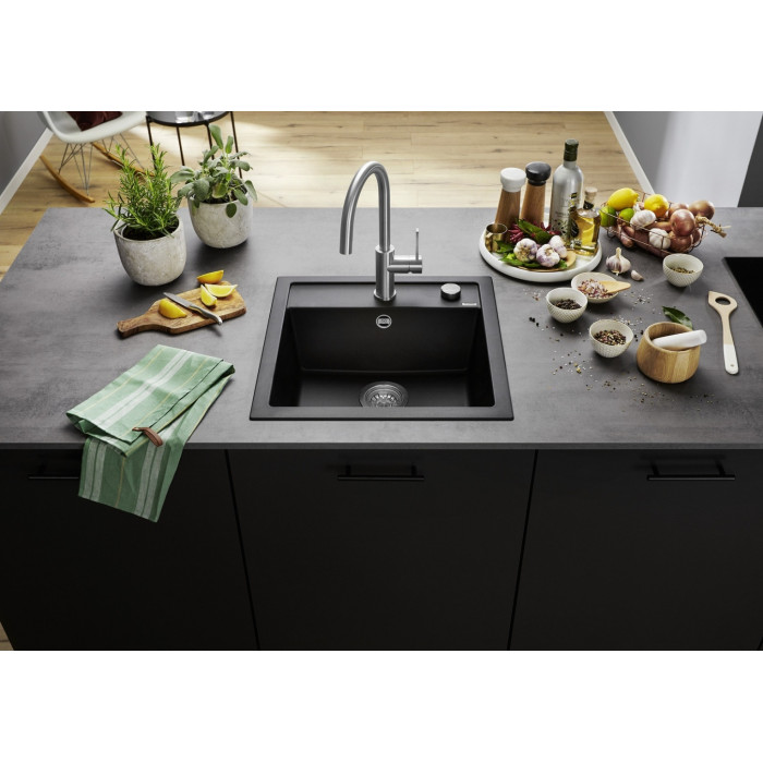 Blanco накладная Dalago Silgranit 525871 черный