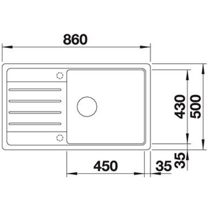 Blanco Legra XL 6S белый 523328