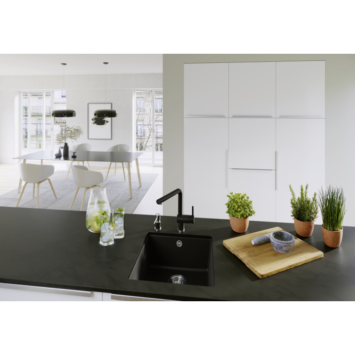 Blanco Rotan 400-U подстольная 43х46х19 см, искусственный камень, тон антрацит