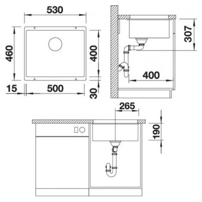 Blanco Rotan 500-U 523075 Антрацит Black